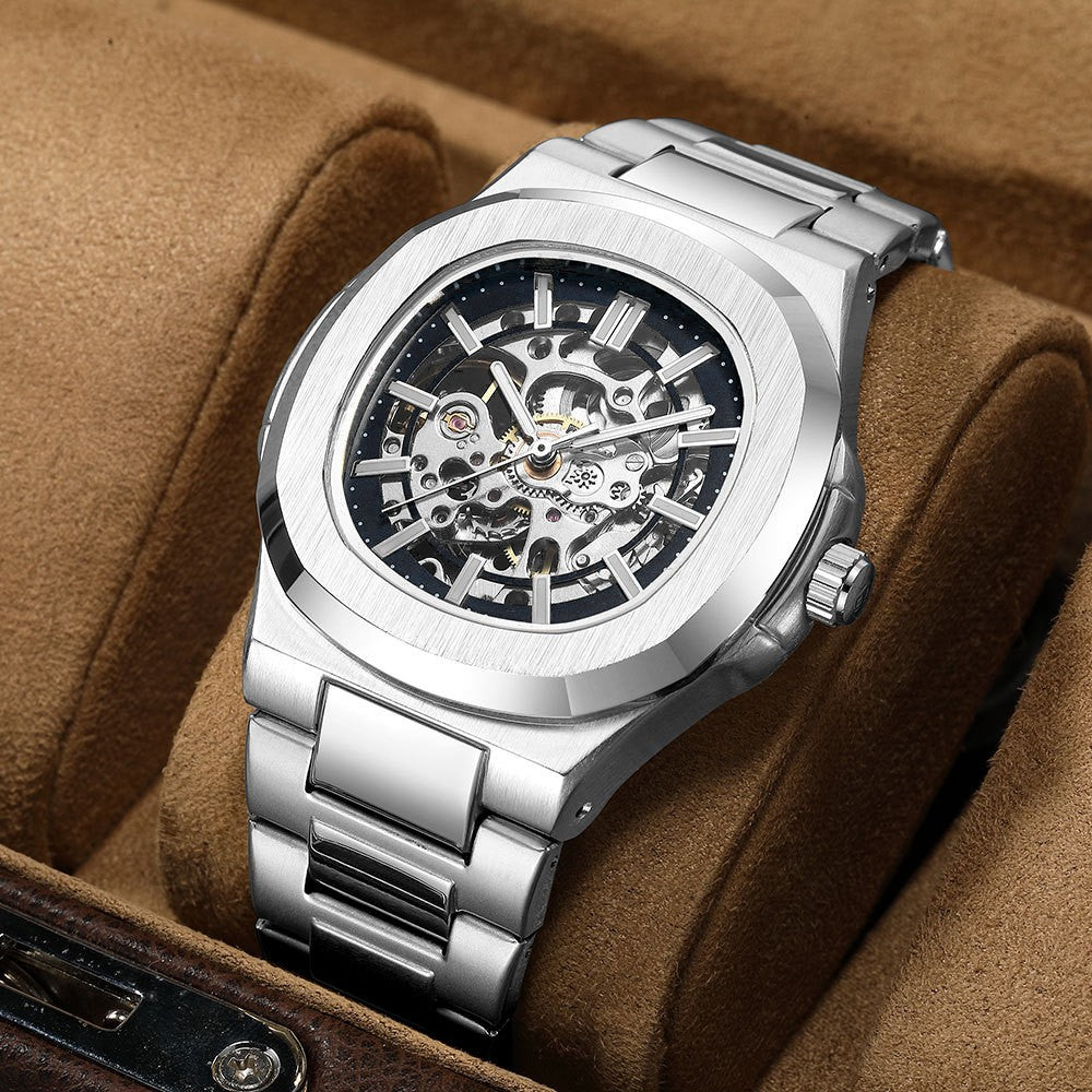Relógio Masculino 'Aristocrat' Nautlilus Skeleton Automático