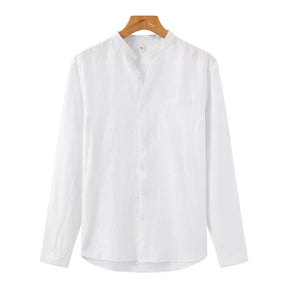 Camisa De Linho Masculina 'Aristocrat' Manga Longa