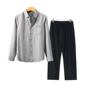 Monte Seu Outfit 'Aristocrat' - Linho Manga Longa