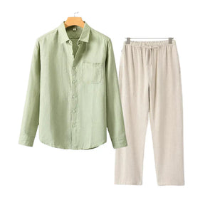 Monte Seu Outfit 'Aristocrat' - Linho Manga Longa