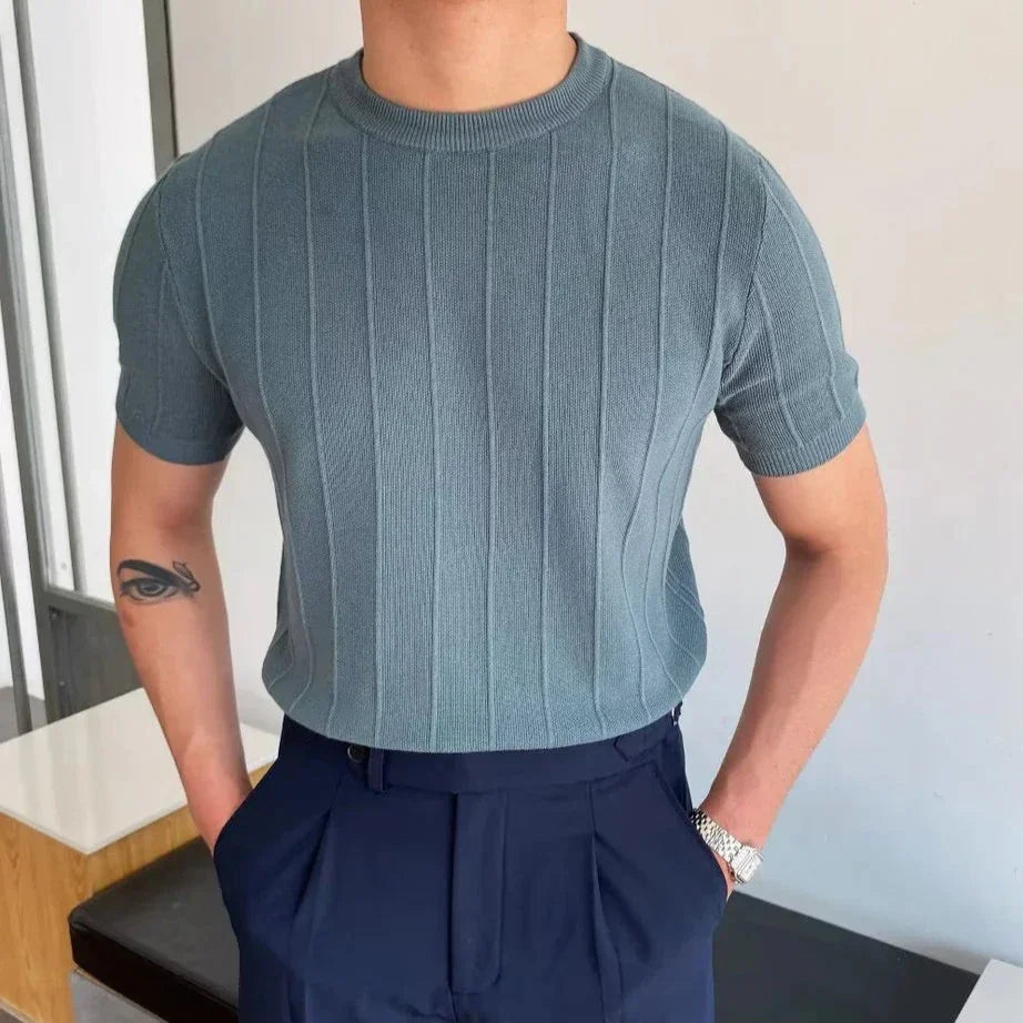 Camiseta 'Aristocrat' Cannes Masculina - Linho & Algodão