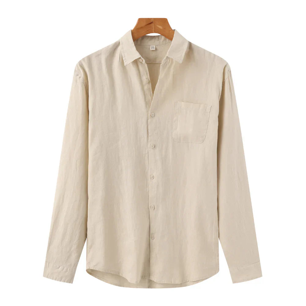 Camisa De Linho Masculina 'Aristocrat' Manga Longa