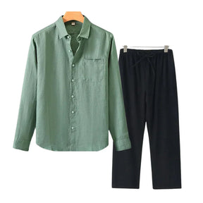 Monte Seu Outfit 'Aristocrat' - Linho Manga Longa