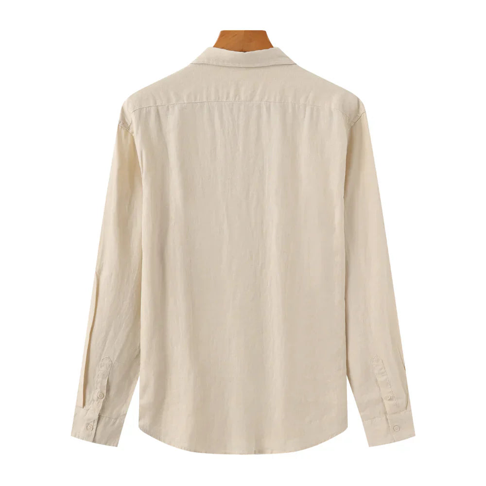 Camisa De Linho Masculina 'Aristocrat' Manga Longa