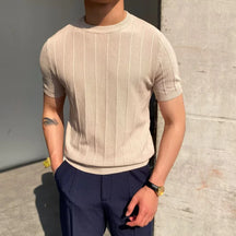 Camiseta 'Aristocrat' Cannes Masculina - Linho & Algodão
