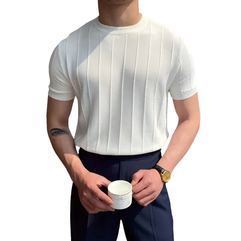 Camiseta 'Aristocrat' Cannes Masculina - Linho & Algodão