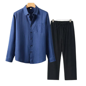 Monte Seu Outfit 'Aristocrat' - Linho Manga Longa
