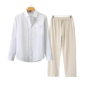 Monte Seu Outfit 'Aristocrat' - Linho Manga Longa