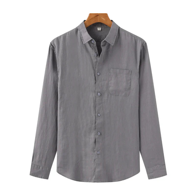 Camisa De Linho Masculina 'Aristocrat' Manga Longa
