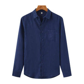 Camisa De Linho Masculina 'Aristocrat' Manga Longa