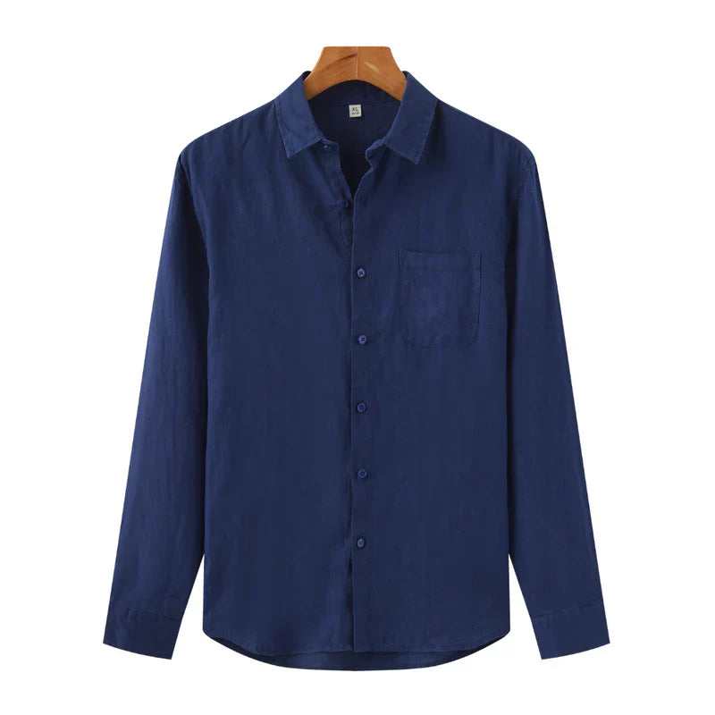 Camisa De Linho Masculina 'Aristocrat' Manga Longa