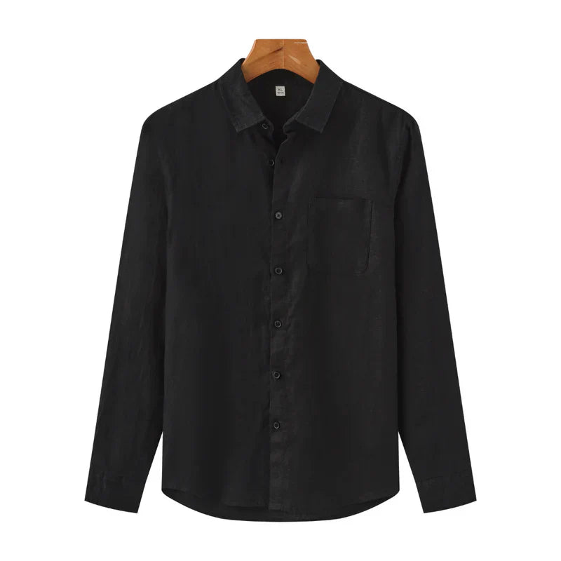 Camisa De Linho Masculina 'Aristocrat' Manga Longa