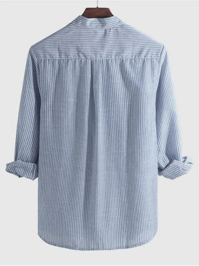 Camisa de Linho Listrada Masculina 'Aristocrat' Giovanni