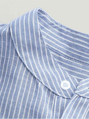 Camisa de Linho Listrada Masculina 'Aristocrat' Giovanni