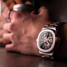 Relógio Masculino 'Aristocrat' Nautlilus Skeleton Automático